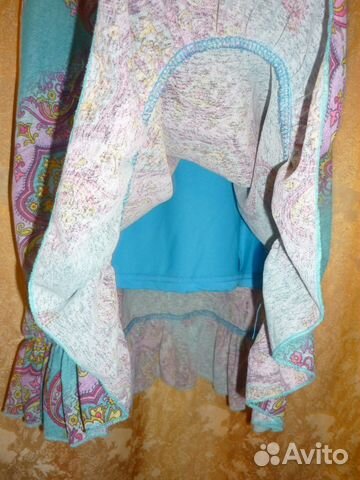 Летнее бирюзовое платье