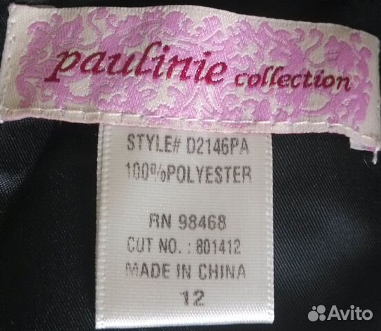 Новое нарядное платье Paulinie (США) р.12 Новое нарядное платье Paulinie (США) р.12