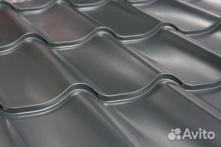 Металлочерепица RAL 7024, Серый Графит