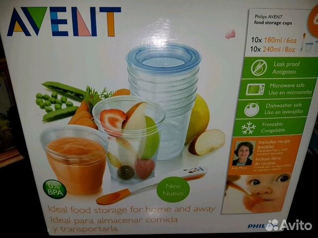 Набор контейнеров для хранения детского питания Av Набор контейнеров для хранения детского питания Av