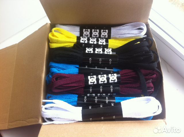 Шнурки DC shoes 140см. 50 шт