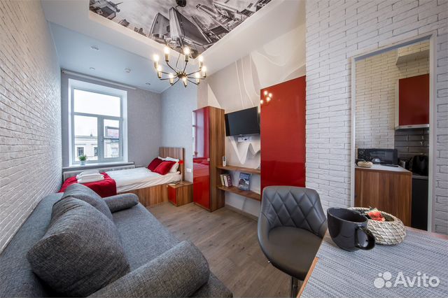 

Квартира-студия, 20 м², 2 кровати