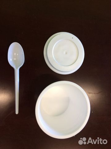 Набор одноразовой посуды (чашка, крышка, ложка)
