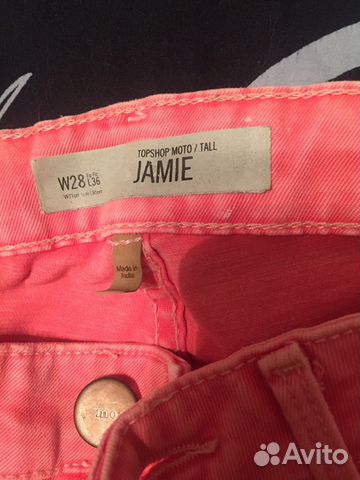 Розовые джинсы Topshop Розовые джинсы Topshop