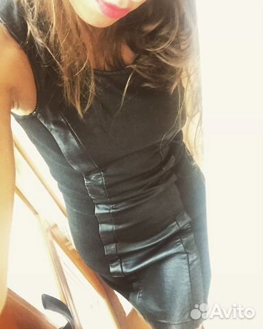 Платье бомба кожаное