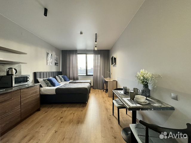 

Квартира-студия, 23 м², 2 кровати