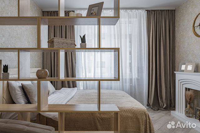 

1-к. квартира, 55 м², 2 кровати