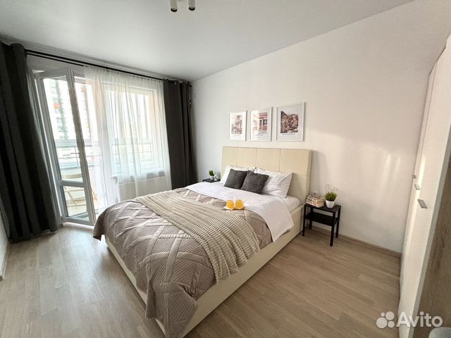 

1-к. квартира, 45 м², 3 кровати
