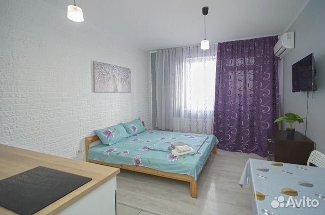 

Квартира-студия, 26 м², 2 кровати