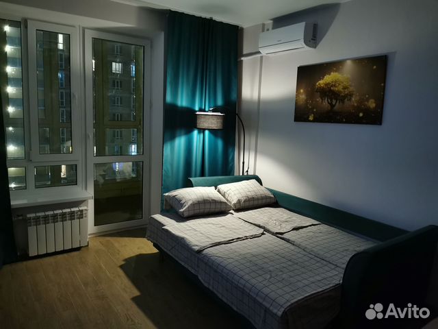 

Квартира-студия, 28 м², 2 кровати