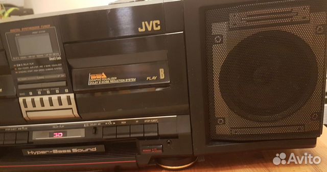 JVC PC-V77 магнитола двухкассетная JVC PC-V77 магнитола двухкассетная