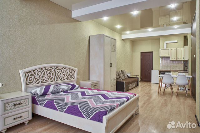 

Квартира-студия, 48 м², 2 кровати