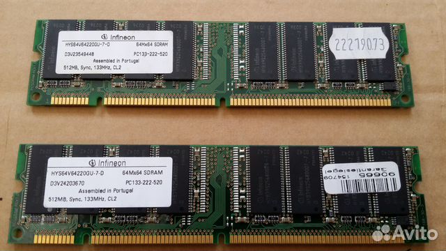 Оперативная Память на Компьютеры SD-RAM 168Pin Оперативная Память на Компьютеры SD-RAM 168Pin
