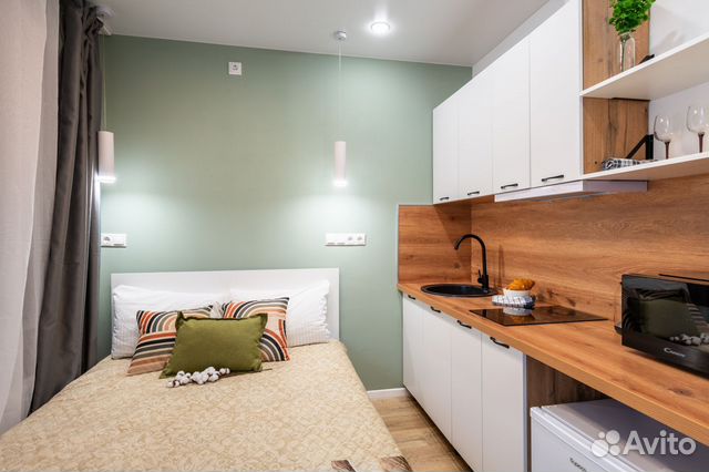 

Квартира-студия, 15 м², 1 кровать