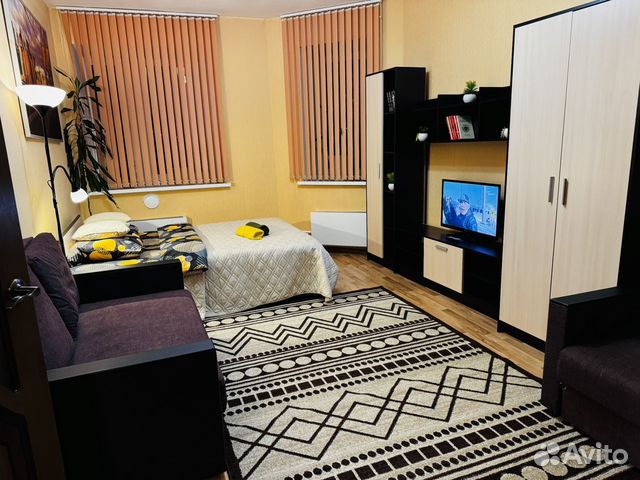 

1-к. квартира, 44 м², 3 кровати