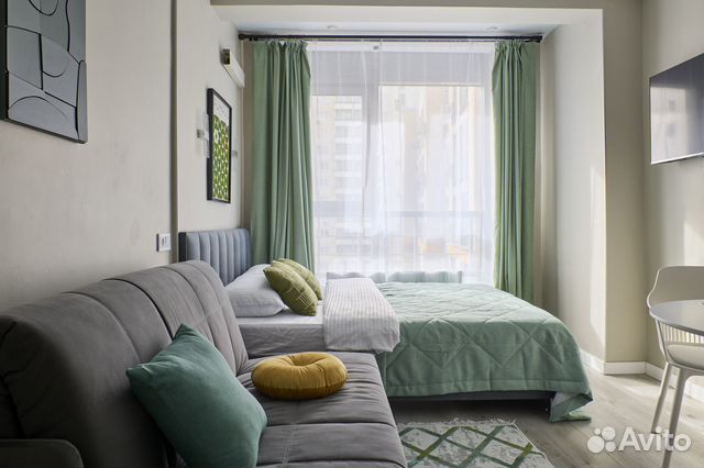 

Квартира-студия, 24 м², 2 кровати