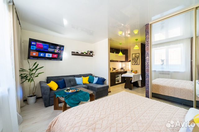 

1-к. квартира, 26 м², 2 кровати