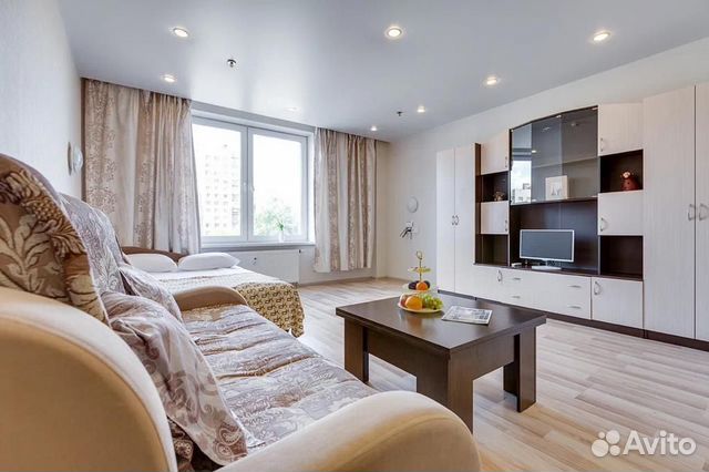 

Квартира-студия, 30 м², 2 кровати