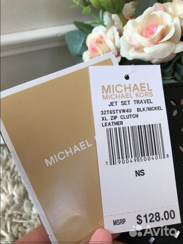 Michael Kors Jet Set клатч новый перфорация кожа Michael Kors Jet Set клатч новый перфорация кожа