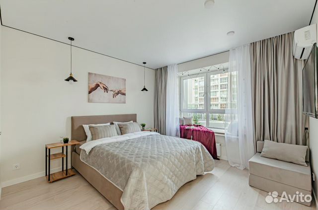 

1-к. квартира, 30 м², 2 кровати