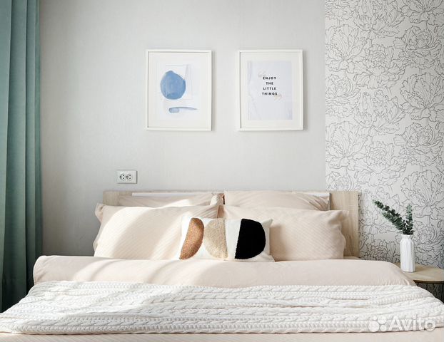 

1-к. квартира, 40 м², 2 кровати