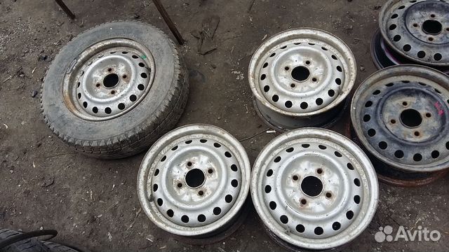 Штампованные диски 4*114,3 R14 Nissan Sunny штучно Штампованные диски 4*114,3 R14 Nissan Sunny штучно