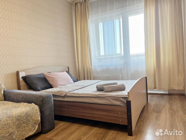 

1-к. квартира, 34 м², 2 кровати