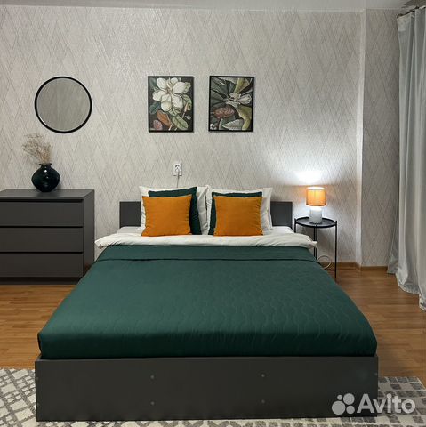 

1-к. квартира, 44 м², 2 кровати