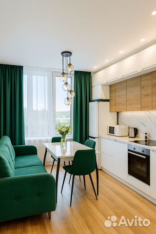

1-к. квартира, 54 м², 2 кровати
