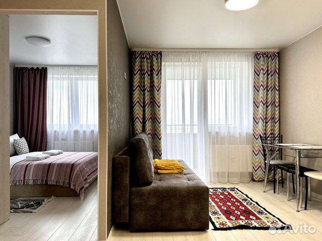 

1-к. квартира, 42 м², 2 кровати