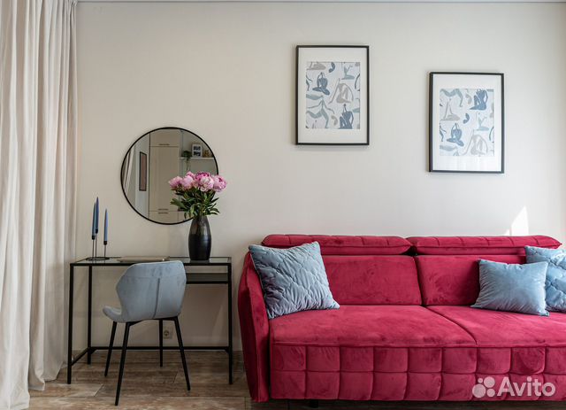 

1-к. квартира, 45 м², 2 кровати
