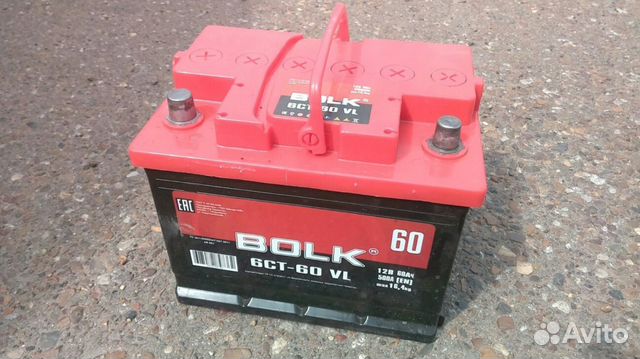 Аккумулятор Bolk(Казахстан) 60A новый, гарантия