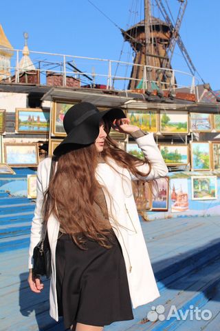 Белый весенний тренч/белое женское пальто весна Белый весенний тренч/белое женское пальто весна
