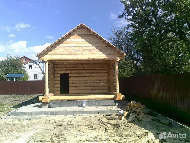 Сруб 6х8+ 2 метра терраса ручная рубка в чашу Сруб 6х8+ 2 метра терраса ручная рубка в чашу