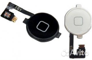 Кнопка Home iPhone 4 в сборе со шлейфом и другие