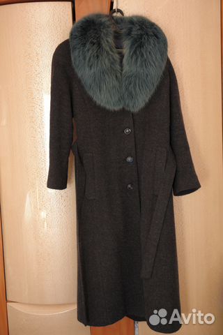 Пальто женское стриженая лама