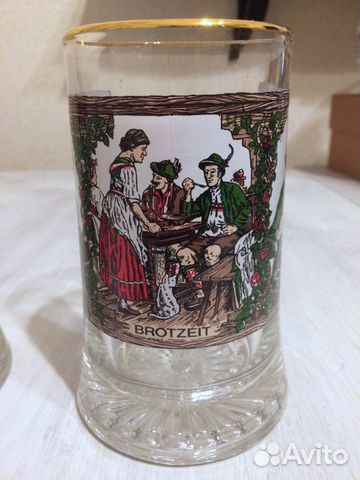 Пивные кружки с позолотой Brotzeit Пивные кружки с позолотой Brotzeit
