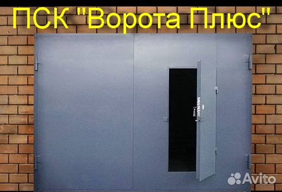 Ворота гаражные с калиткой 3,0*2,0м Ворота гаражные с калиткой 3,0*2,0м