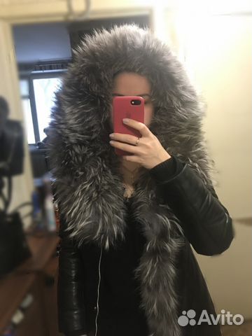 Пальто зимнее кожаное Пальто зимнее кожаное