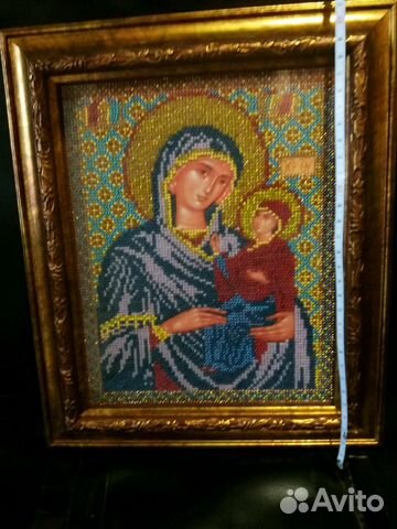 Икона вышитая бисером