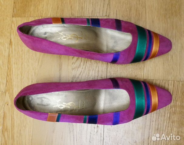 YSL туфли женские р. 34-35 замшевые