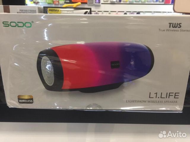 Беспроводная колонка Sodo L1.Life c подсветкой
