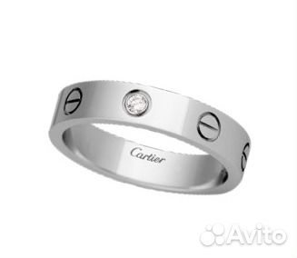 Обручальное кольцо Сartier love с бриллиантом Обручальное кольцо Сartier love с бриллиантом
