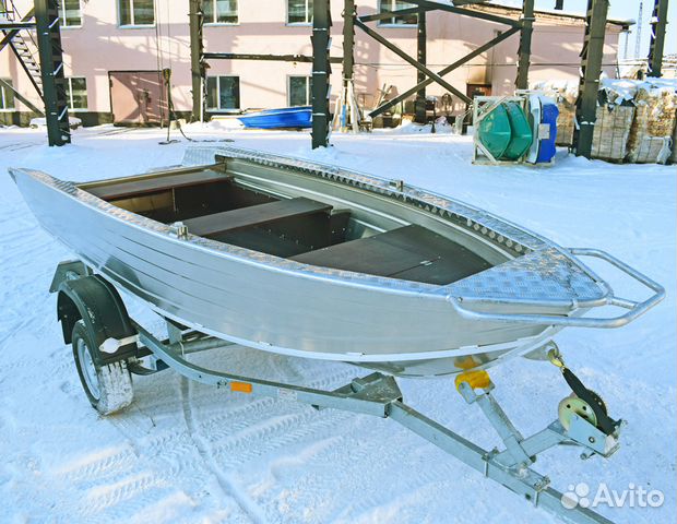 Новая моторная лодка Wyatboat 390P алюминиевая