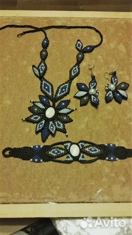 Комплект украшений с перламутром Комплект украшений с перламутром