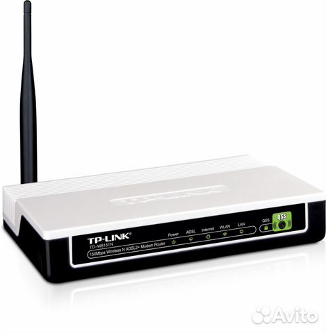 Маршрутизатор adsl2+ TP-link TD-W8151N