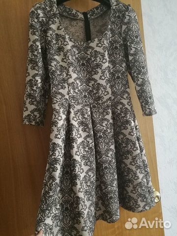 Платье из жаккарда