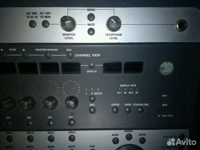 Digidesign digi002 factory интерфейс консоль