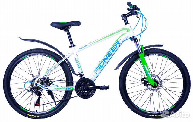Велосипед pioneer pulse t 16 white/green/blue
