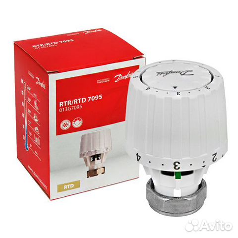 Термостатическая головка RTR/RTD Danfoss Термостатическая головка RTR/RTD Danfoss